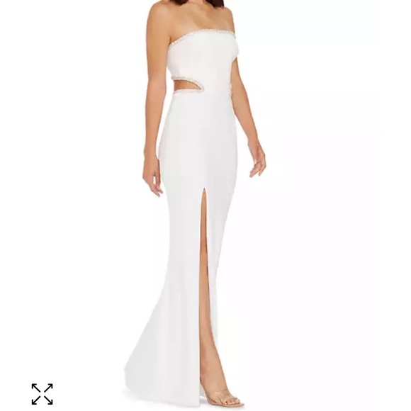 DRESS THE POPULATION ARIANA EMBELLISHED GOWN - Picture 3 of 5